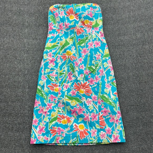 Island Republic Dresses & Skirts - Island Republic Strapless Tropical Beach Floral Sundress Size 10 Resort Cruise